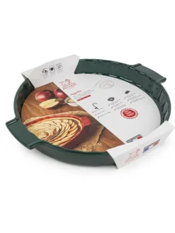 Peugeot Saveurs Appolia Moule à tarte céramique vert forêt diamètre 30 cm - 12" -><noscript><img width=