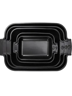Peugeot Saveurs Appolia Plat four céramique individuel rectangle noir satin 22 cm -><noscript><img width=