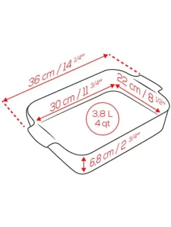 Peugeot Saveurs Appolia Plat four céramique rectangle 36 cm - 14.25in -> Idées Cadeaux -50€
