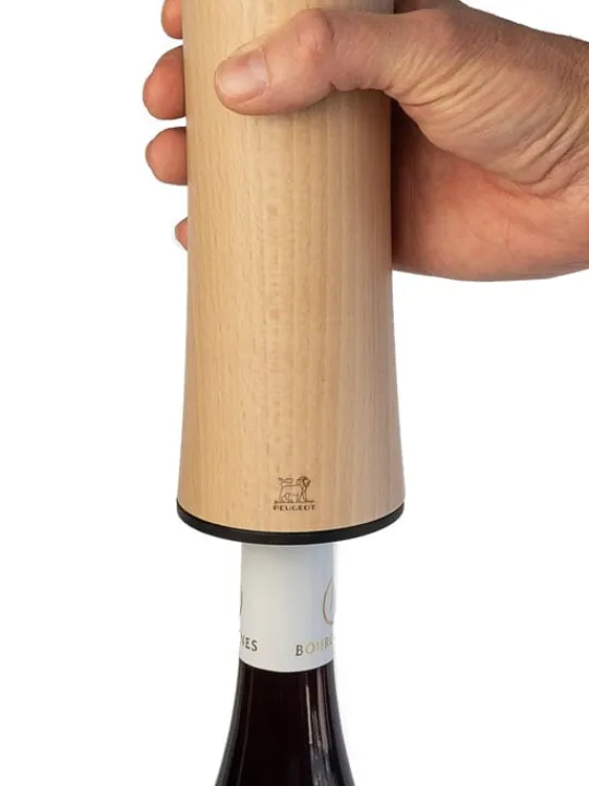 Peugeot Saveurs Elis reverse Tire-bouchon électrique rechargeable en bois tout automatique, naturel, 21 cm - 8" -> Envie De Design|Tire-bouchons