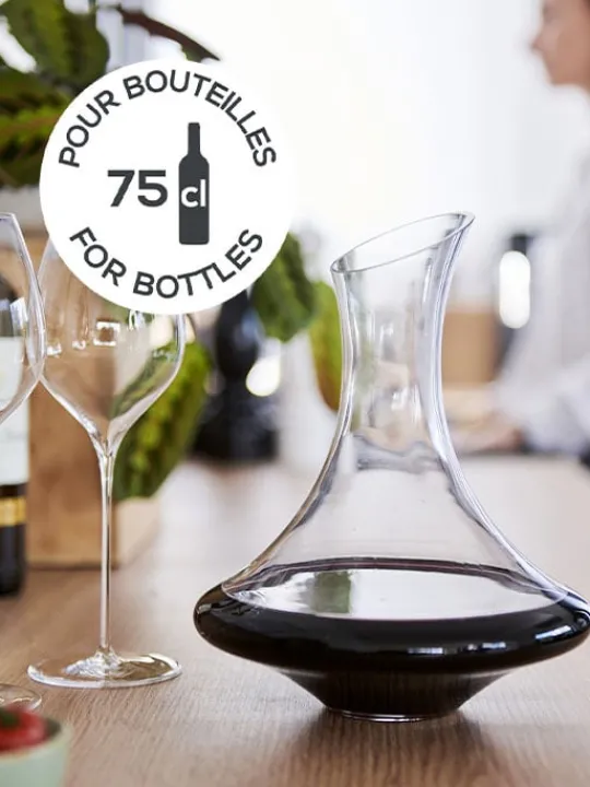Peugeot Saveurs Evolution Carafe pour vins rouges jeunes pour bouteilles de 75 cl -> Idées Cadeaux -50€|Carafes À Vin