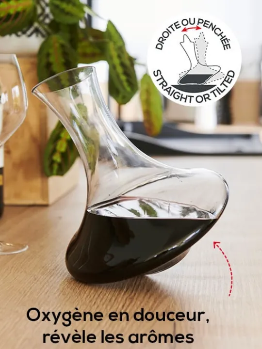 Peugeot Saveurs Evolution Carafe pour vins rouges jeunes pour bouteilles de 75 cl -> Idées Cadeaux -50€|Carafes À Vin