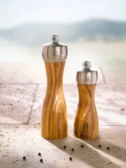 Peugeot Saveurs Fidji Moulin à sel manuel en bois d' et inox 20 cm -><noscript><img width=