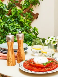 Peugeot Saveurs Fidji Moulin à sel manuel en bois d' et inox 20 cm -><noscript><img width=