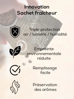 Peugeot Saveurs Kampot Poivre noir du cambodge, 60g - 3 sachets fraicheur de 20g -><noscript><img width=