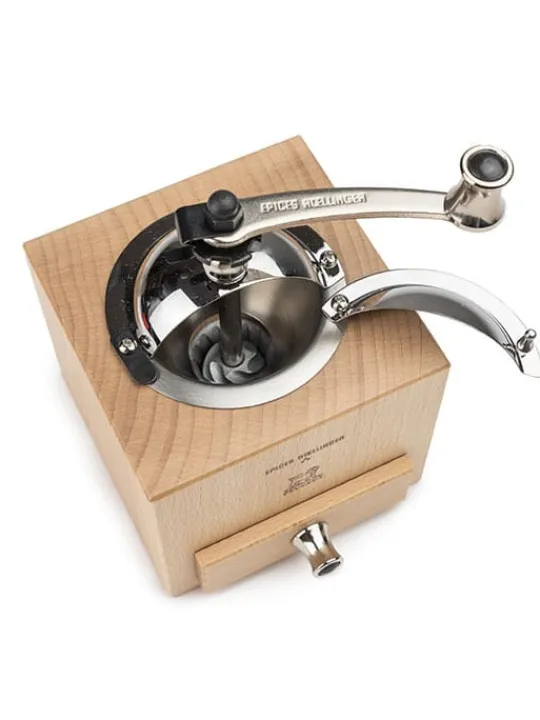 Peugeot Saveurs Le moulin d'olivier roellinger Moulin à poivre manuel en bois avec manivelle, , 13 cm - 5in -> Idées Cadeaux -100€|Envie De Saveurs