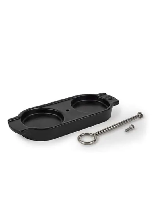Peugeot Saveurs Linéa Plateau pour deux moulins, céramique, satin black -> Idées Cadeaux -50€|Plateaux