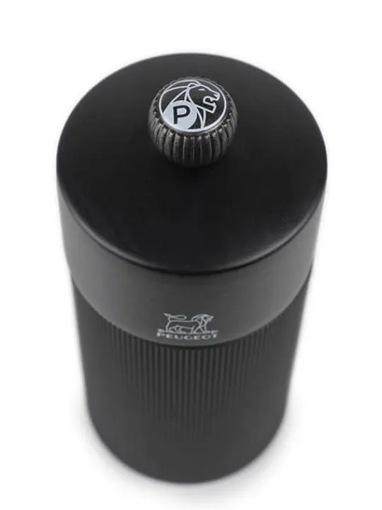 Peugeot Saveurs Line Moulin à poivre manuel en bois et aluminium noir mat, 12 cm - 4,75in -> Envie De Design|Moulins À Poivre