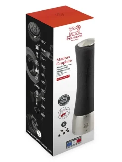 Peugeot Saveurs Madras Moulin à poivre manuel en bois et inox, u'select, , 21 cm- 8" -><noscript><img width=
