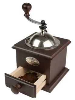 Peugeot Saveurs Nostalgie Moulin à café manuel ancien en bois couleur chocolat 21 cm -><noscript><img width=