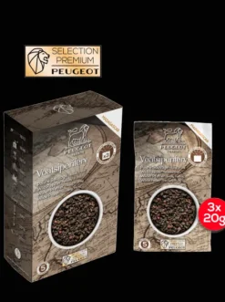 Peugeot Saveurs Pack parisrama u'select chocolat et naturel 15cm Duo de moulins à poivre et à sel en bois u'select avec entonnoir inox -><noscript><img width=