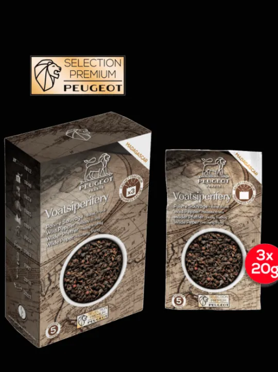Peugeot Saveurs Pack parisrama u'select chocolat et naturel 15cm Duo de moulins à poivre et à sel en bois u'select avec entonnoir inox -> Duos Et Combi 2 En 1|Moulins À Sel Et Salières