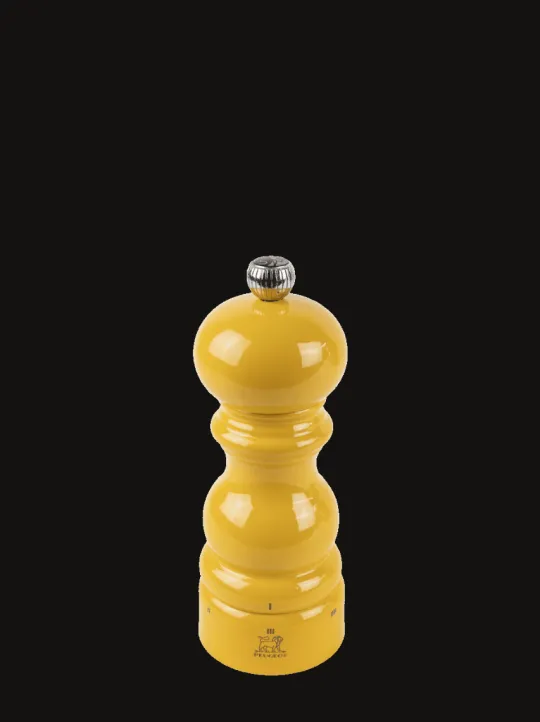 Peugeot Saveurs Pack parisrama u'select vert forêt et jaune safran 15cm Duo de moulins à poivre et à sel en bois u'select avec entonnoir inox -> Duos Et Combi 2 En 1|Moulins À Sel Et Salières