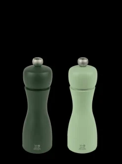 Peugeot Saveurs Pack tahiti eau avec plateau Duo de moulins à poivre et à sel en bois 15 cm et ses épices et son plateau linéa en bambou -> Envie De Couleurs|Duos Et Combi 2 En 1