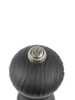 Peugeot Saveurs Paris nature black Moulin à sel manuel en bois upcyclé, noir, 12 cm - 5in -><noscript><img width=