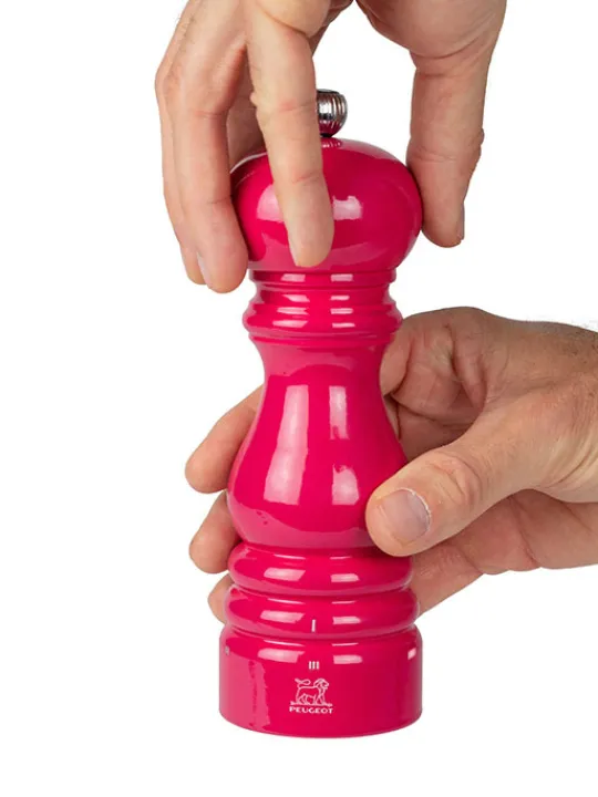 Peugeot Saveurs Paris u'select Moulin à poivre manuel u'select en bois laqué, rose bonbon, 18 cm - 7in -> Idées Cadeaux -100€|Envie De Couleurs