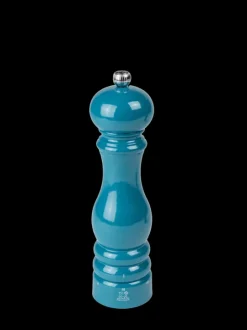Peugeot Saveurs Paris u'select Moulin à poivre manuel u'select en bois laqué, bleu pacifique, 22 cm - 9in -> Moulins À Poivre