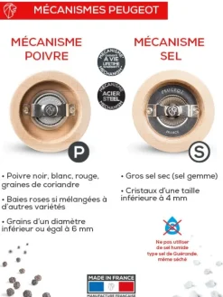 Peugeot Saveurs Tahiti Duo de moulins à poivre et à sel manuels en bois, , 15 cm -> Idées Cadeaux -100€|Envie De Couleurs