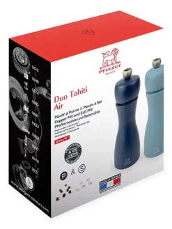 Peugeot Saveurs Tahiti Duo de moulins à poivre et à sel manuels en bois, , 15 cm -><noscript><img width=